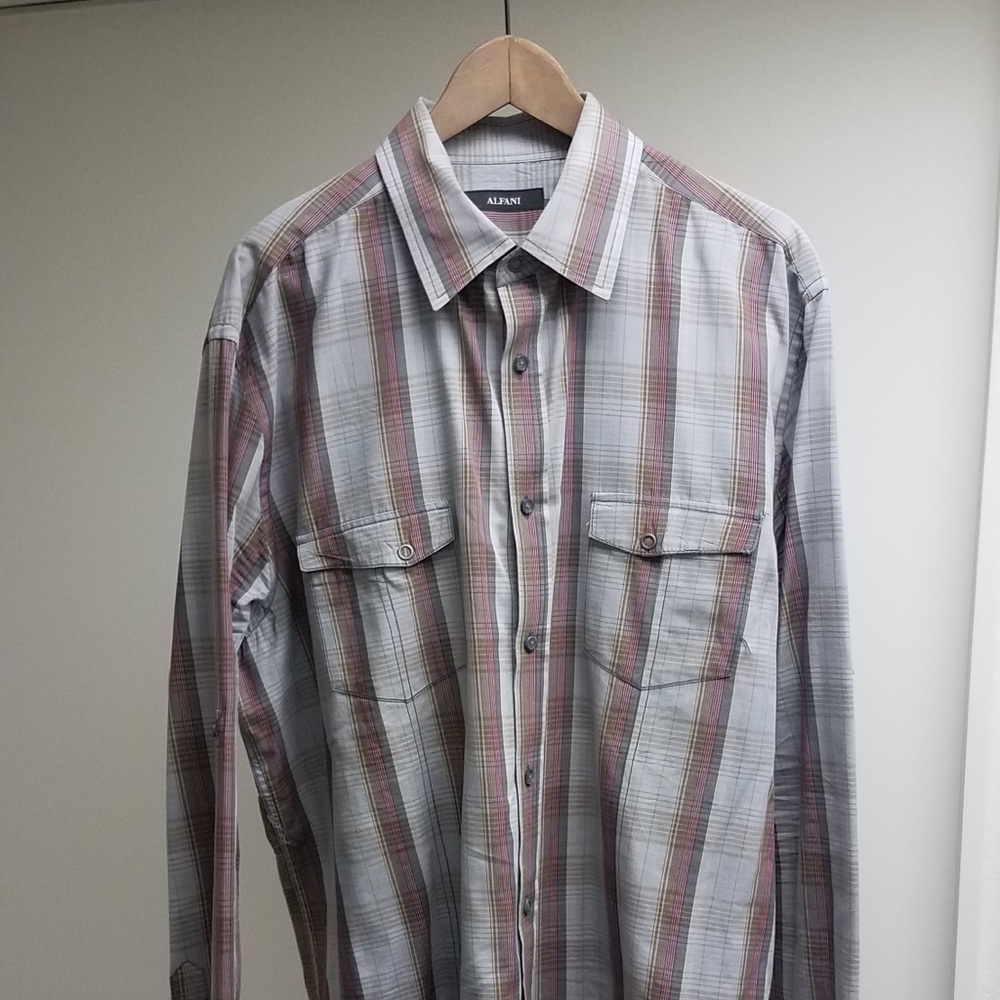 Alfani Button Down Casual Shirt